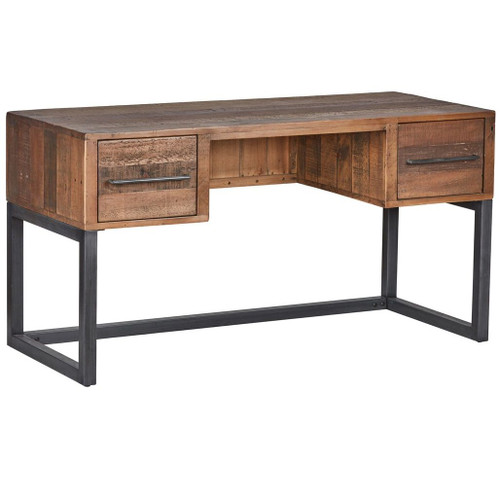 Anderson Rustic Wood and Metal Writing Desk