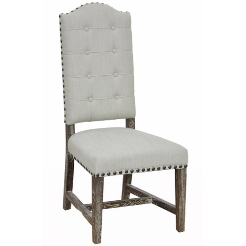 Drake Upholstered Tufted Dining Room Chair with nailheads