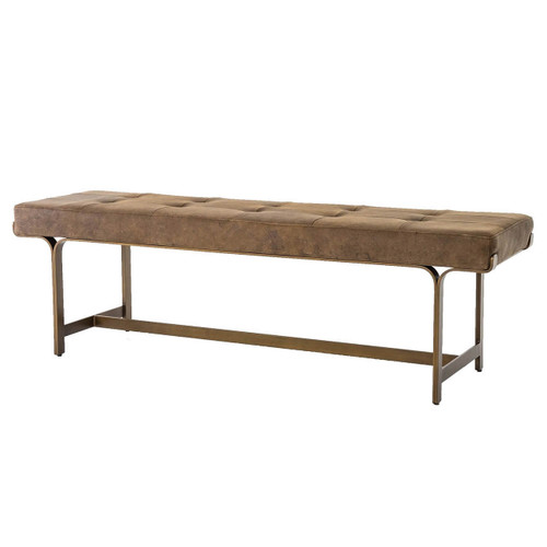 LINDY BENCH UMBER GREY