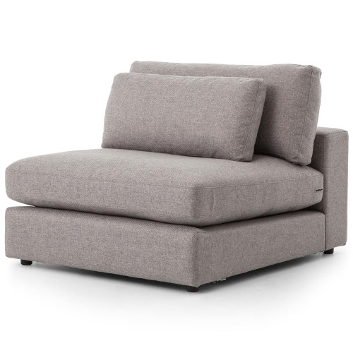 Bloor Modern Gray Armless Sectional Chair