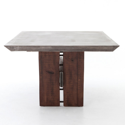 Bonham Reclaimed Wood and Concrete Top Dining Table 78 ...