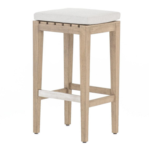 Dale Natural Teak Outdoor Bar Stool