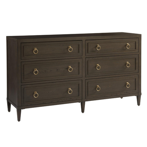 Soliloquy Wooden 6 Drawers Dresser 68"-Cocoa,788040