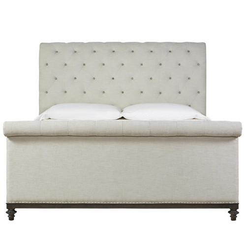 Deconstructed Tufted Chesterfield Queen Sleigh Beds | Zin Home