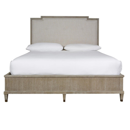 Playlist King Upholstered Panel Bed - Smoke Gray