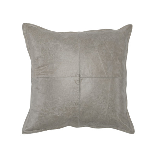Pieced Genuine Leather Pillows Zin Home