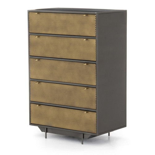 Hendrick Industrial Mesh 5-Drawer Dresser