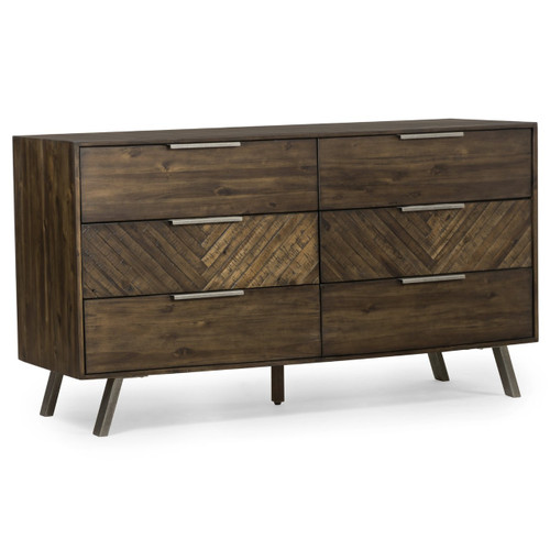 Harrington Wood 6 Drawer Dresser 58" Harrington Wood 6 Drawer Dresser 58"