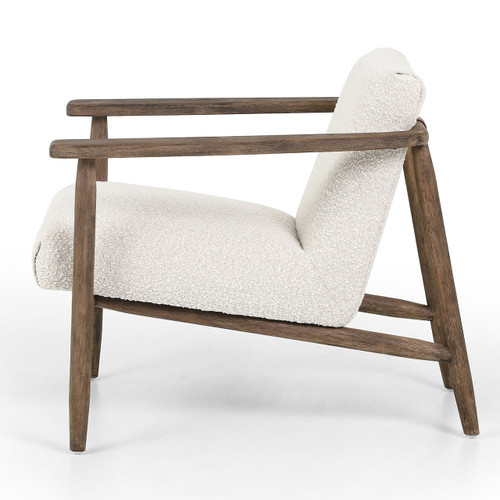 Arnett Modern Cream Bouclé Club Chair | Zin Home