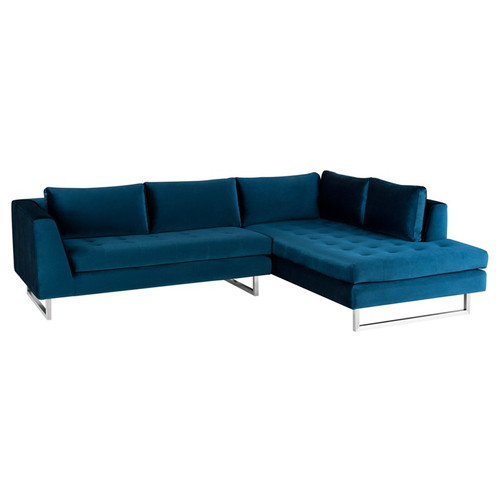 Featured image of post Blue Velvet Tufted Sectional - Shop lynette tufted sofas for sale with free shipping.