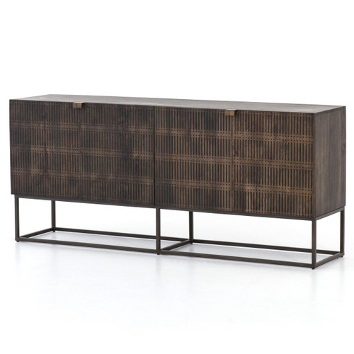 Kelby Wood and Iron Sideboard Console 69"