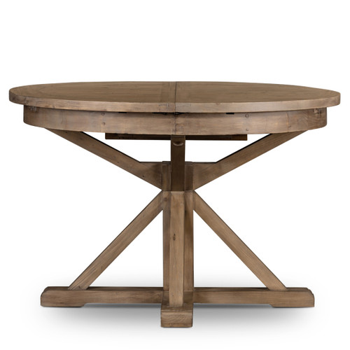 Cintra Reclaimed Wood Extending Round Kitchen Table 47 ...