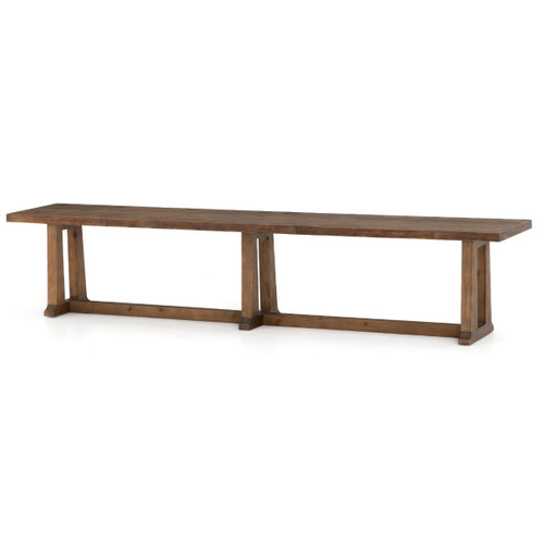 Otto Campaign Reclaimed Wood Dining Bench 94"