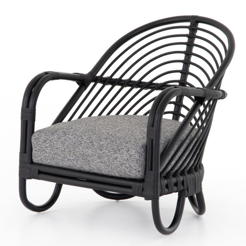 Marina Woven Ebony Rattan Chair - Graphite,223074-005 Marina Woven Ebony Rattan Chair - Graphite,223074-005