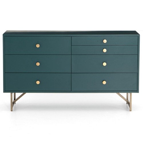 Van Modern Juniper Green 7 Drawer Dresser 58 Zin Home