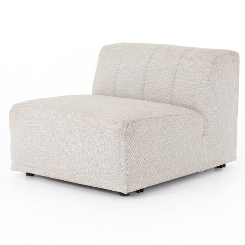 Gwen Channel Tufted Outdoor Sectional Armless Chair