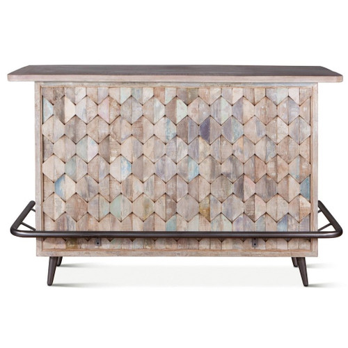 Shabby Chic Vintage Reclaimed Teak Storage Bench 60