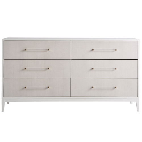 Brentwood White Lacquer 6 Drawers Dresser 68