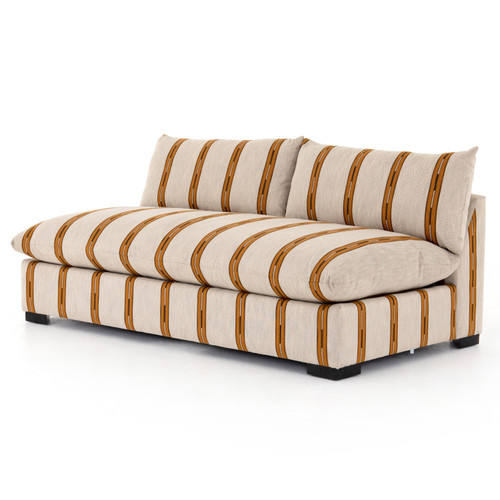 Grant Armless Sofa Sectional Pieces-Zella Amber
