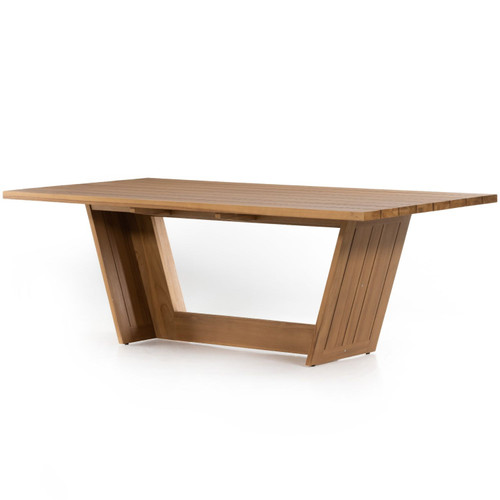 Warwick Natural Teak Outdoor Dining Table-87"