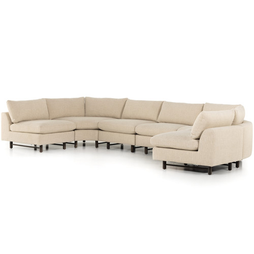 Mathis Irving Flax 6 Piece Sectional