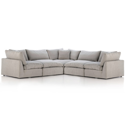 Stevie Destin Flannel 5-Piece Sectional