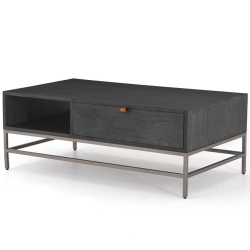 Trey Black Wash Poplar Coffee Table