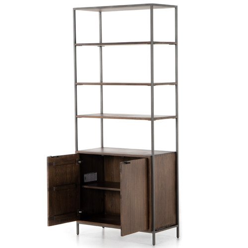 Trey Auburn Poplar Modular Wide Bookcase | Zin Home