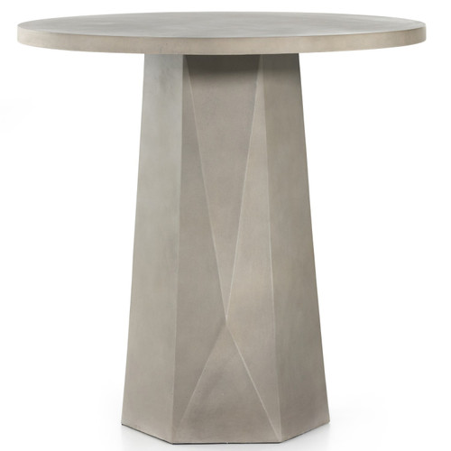 Bowman Grey Concrete Outdoor Bar Table Zin Home