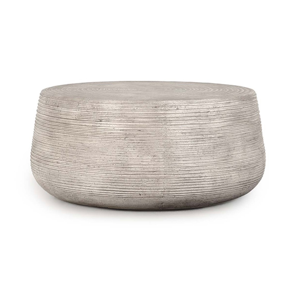 Maximus Indoor / Outdoor Nesting Side Tables Natural Concrete Zin Home