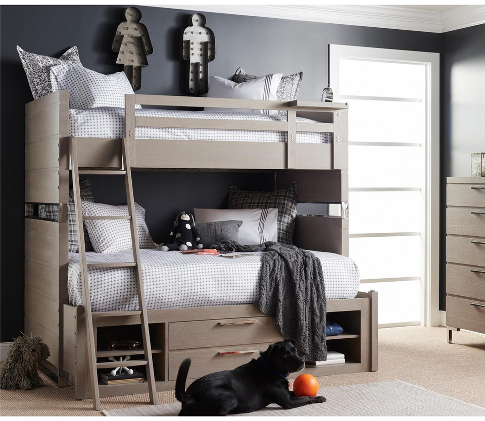 Grayson Modern Kids Twin over Full Bunk Bed Zin Home