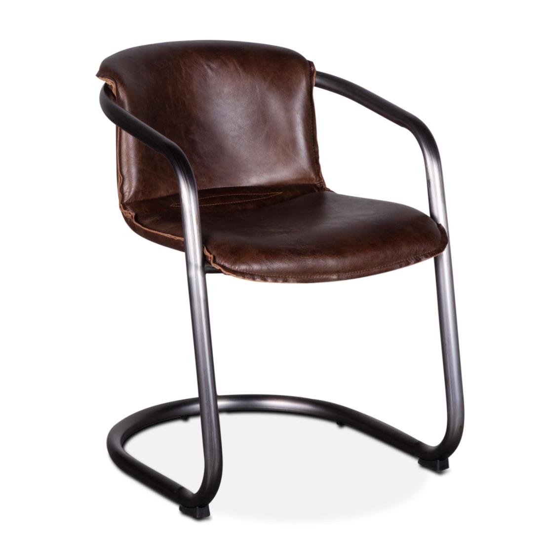 ダイニングチェア FURROWED-LEATHER ARM DINING CHAIR FURROWED-LEATHER ARM DINING CHAIR | TRUCK FURNITURE