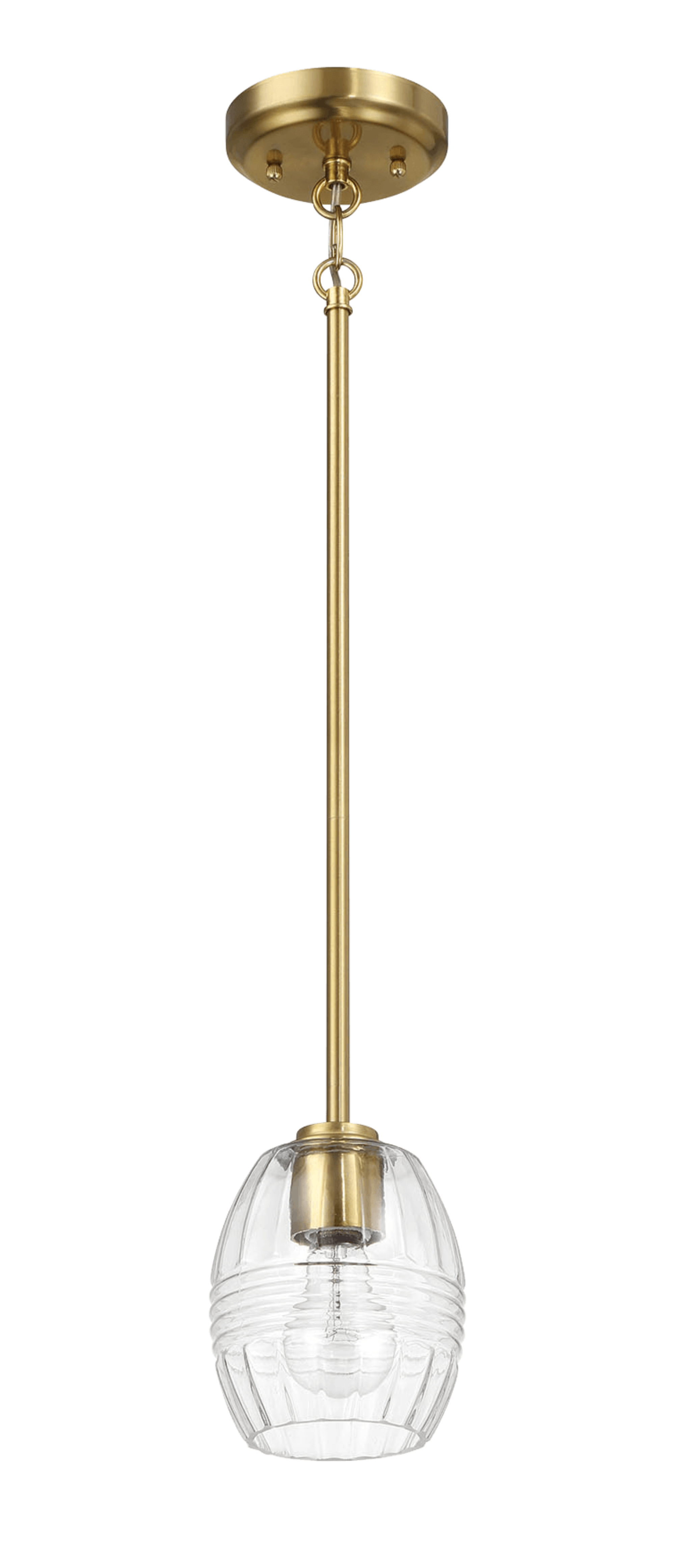 ☆Hei☆ lighting pendant long necklace HE25SPNFW210XXFR Vista Single Pendant Chain Hanging Light with Clear Glass