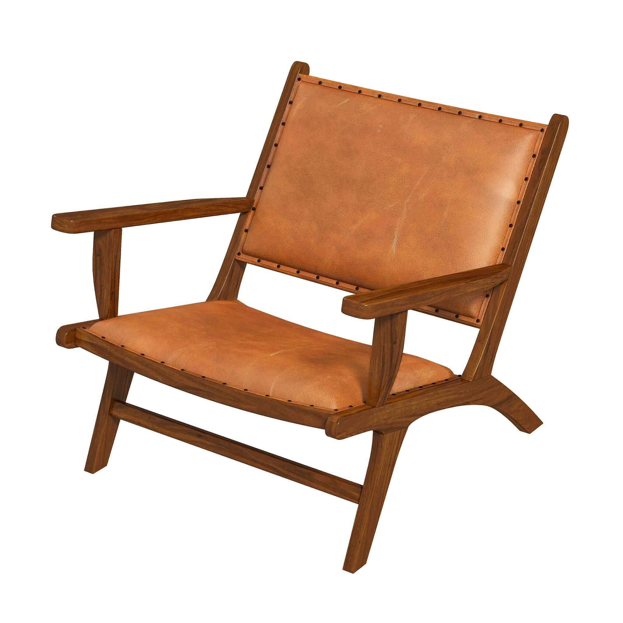 Daniel Leather Arm Chair| Zin Home