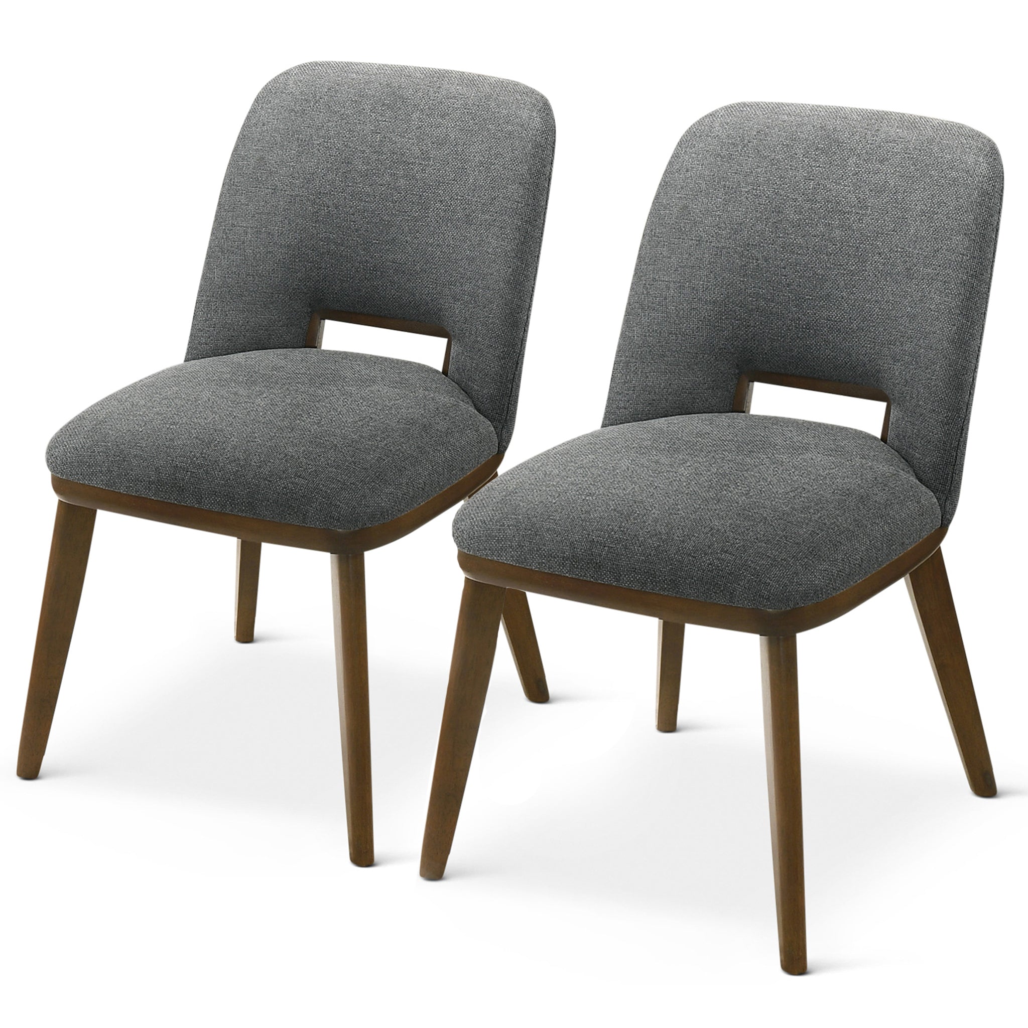 Blake Dark Grey Fabric Dining Chair (Set Of 2)| Zin Home
