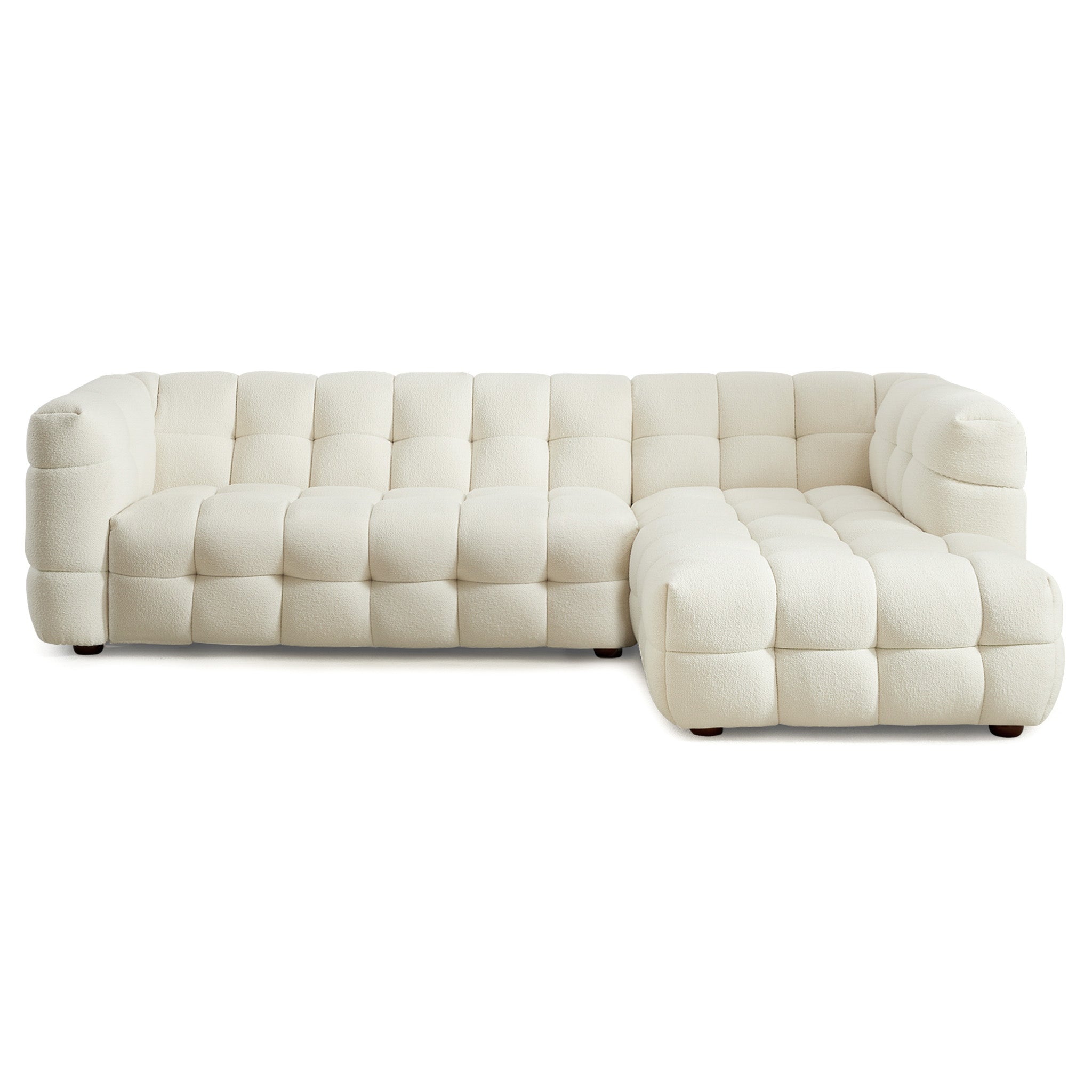 Morrison Right Sectional Sofa (Cream Boucle)| Zin Home