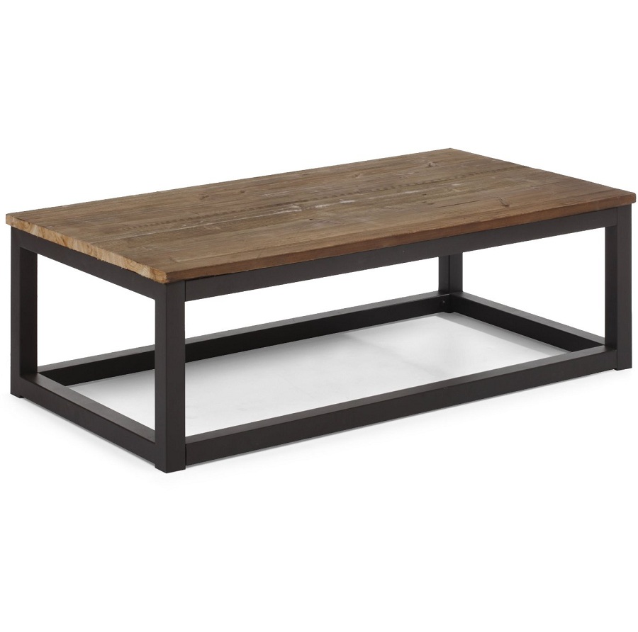 Civic Wood And Metal Coffee Table 43 Zin Home