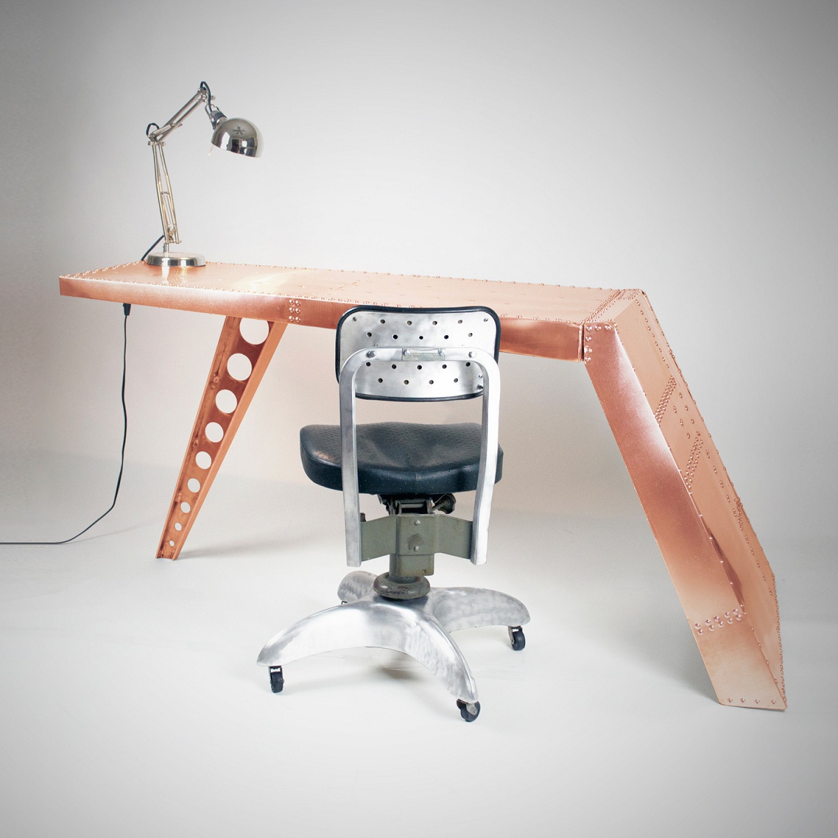 Aviator Airfoil Desk Copper Zin Home