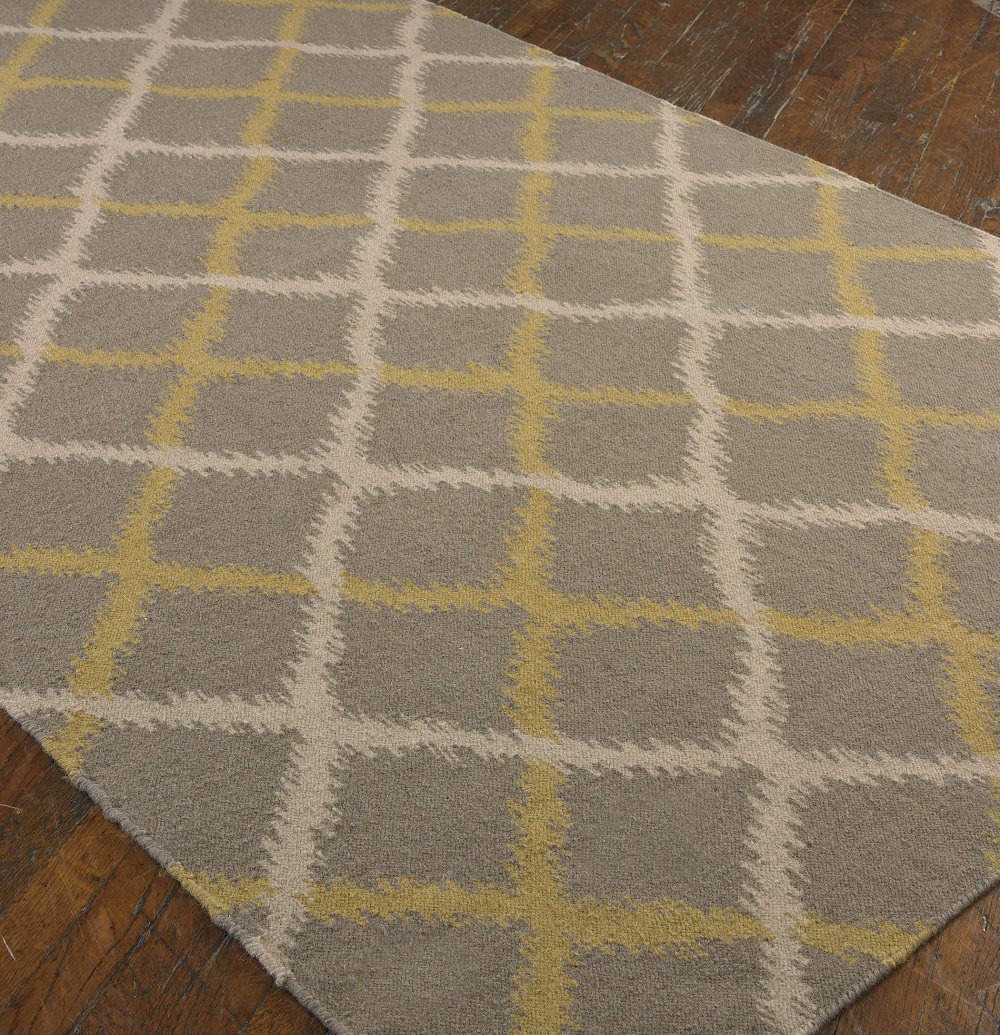 Ikat Gray Wool Area Rugs Zin Home