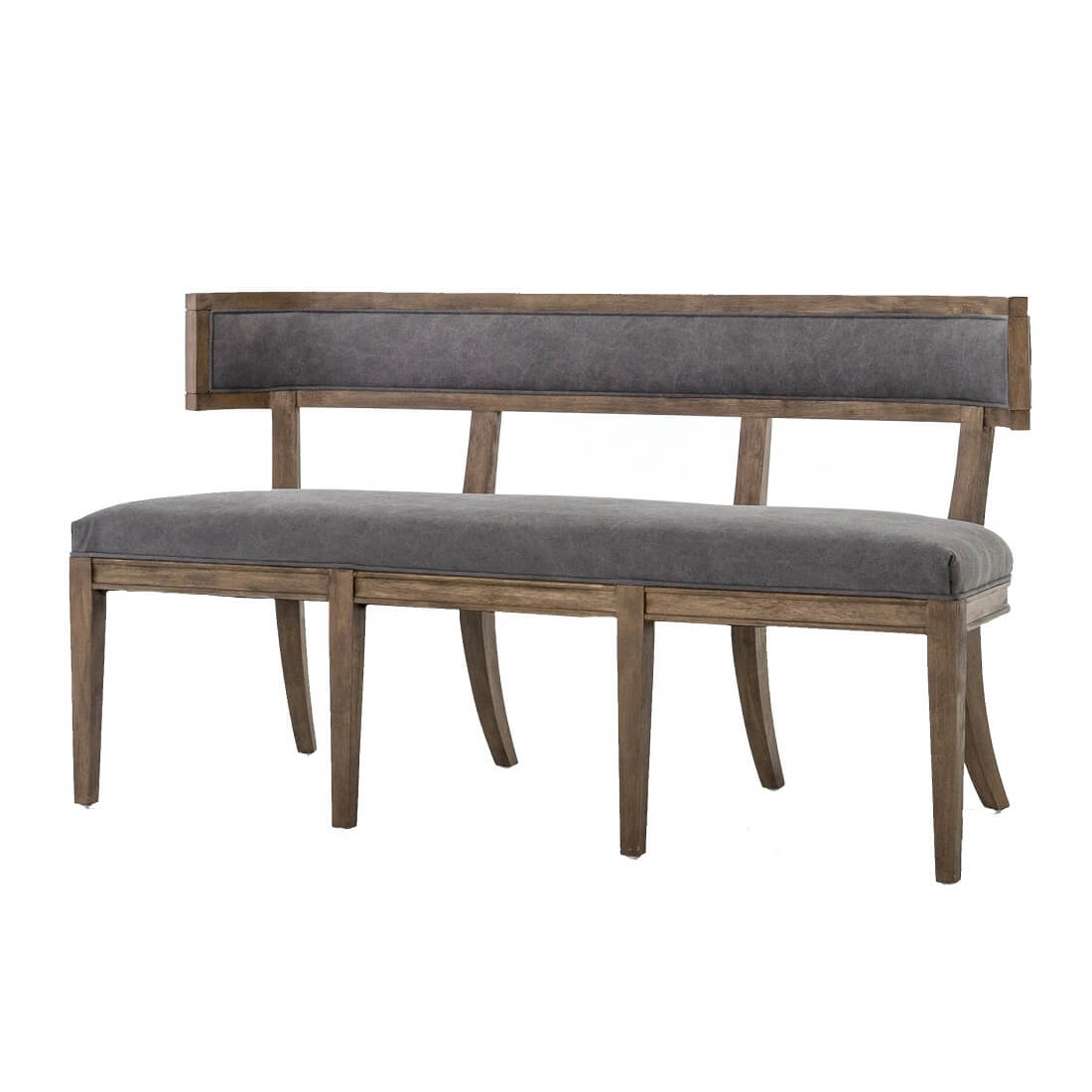 Carter Upholstered Curved Dining Bench Zin Home