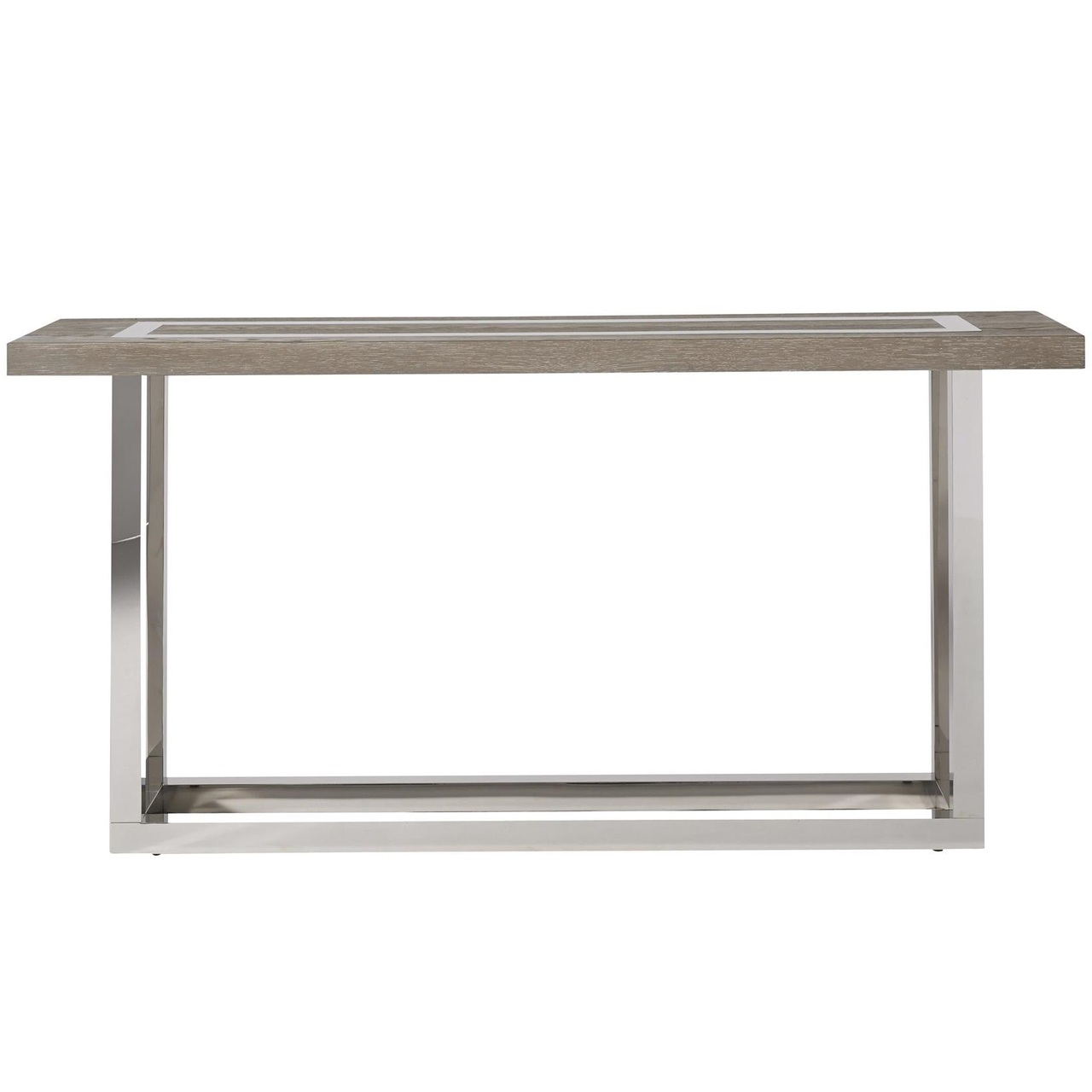 Wyatt Modern Oak Wood Stainless Steel Console Table 60 Zin Home