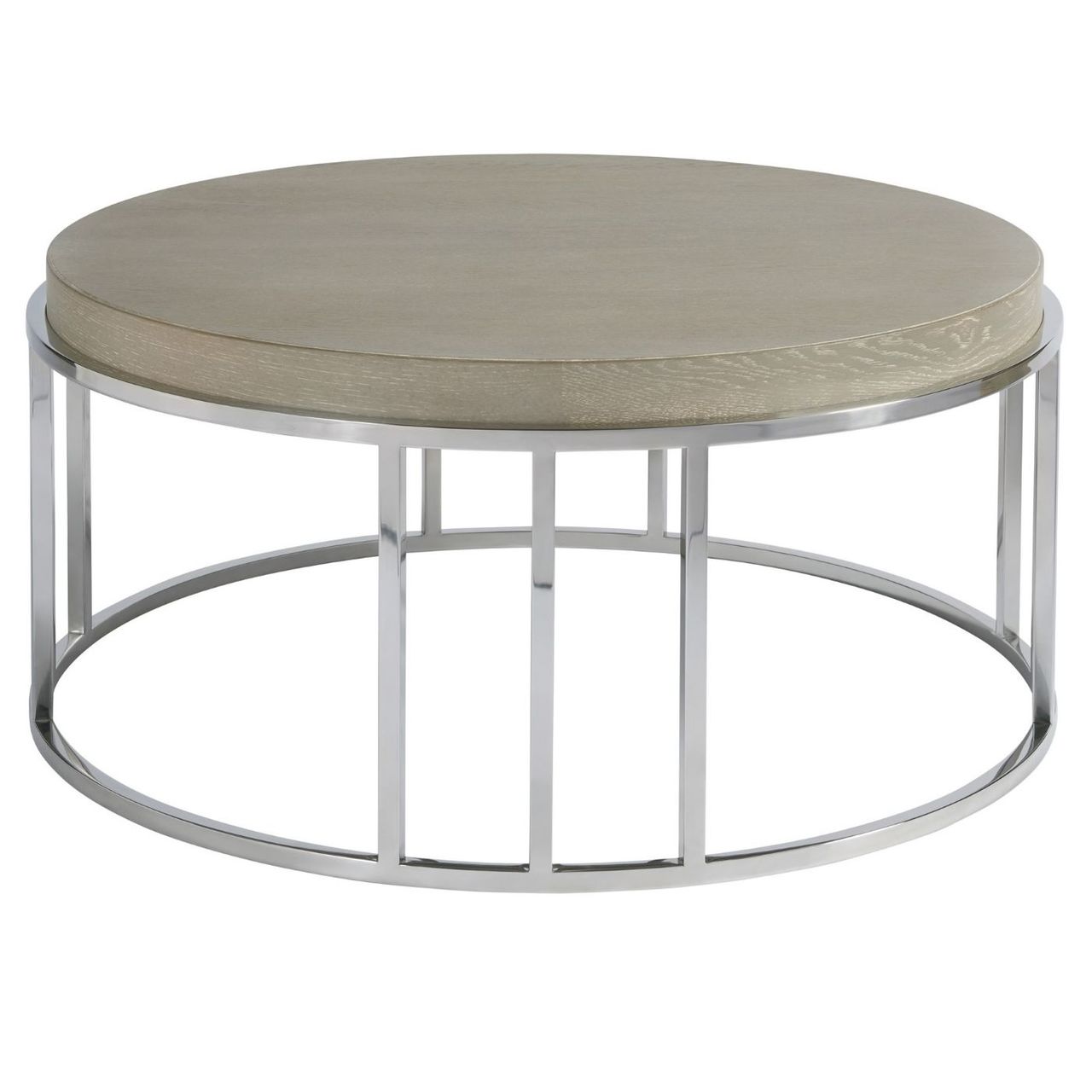 Coastal Zephyr Grey Round Cocktail Table 40 Zin Home