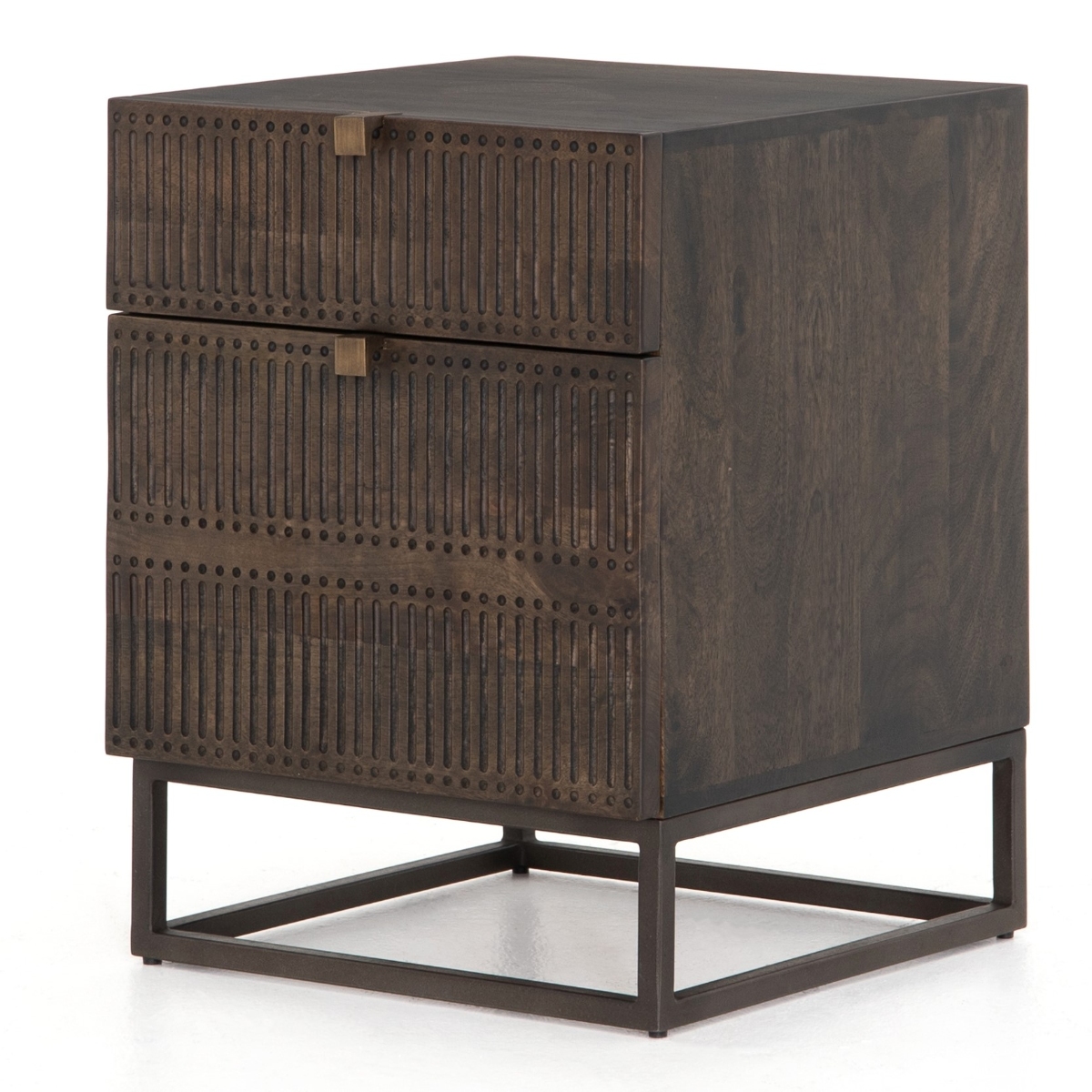 Kelby Wood And Iron 2 Drawer Filing Cabinet Zin Home