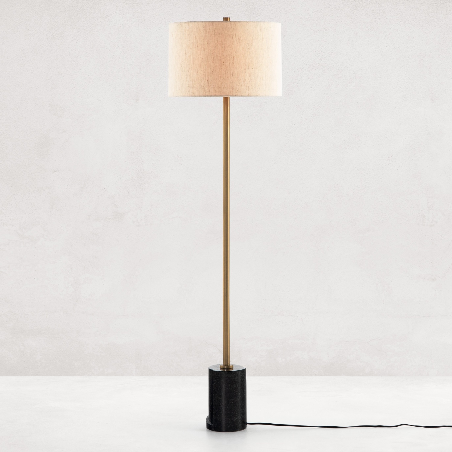 Sargent Black Marble Floor Lamp | Zin Home