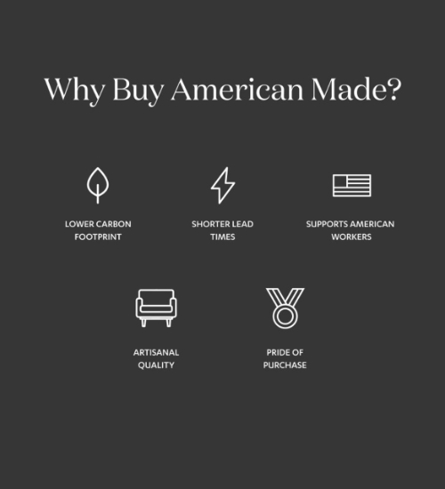 New Made in USA Upholstery Collection Zin Home