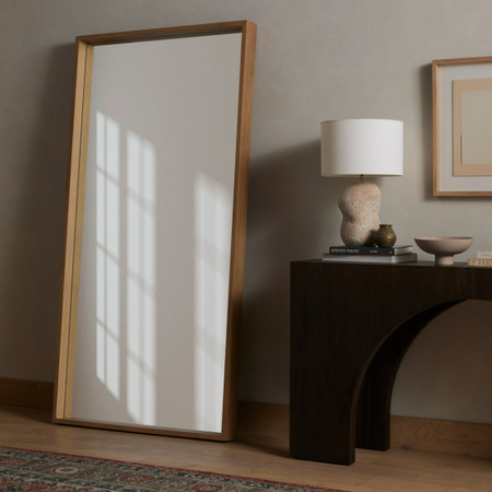 Calloway Solid Wood Frame Oversized Floor Mirror 80