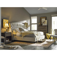 Halston King Bed in Belgian Linen