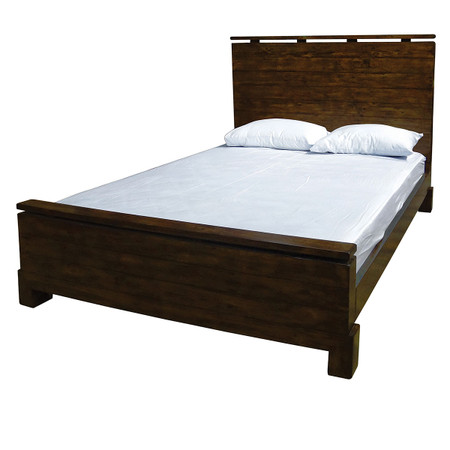 platform bed king wood angora reclaimed