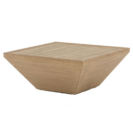 Delwin Brown Teak Square Outdoor Coffee Table 36 Zin Home Fourhands