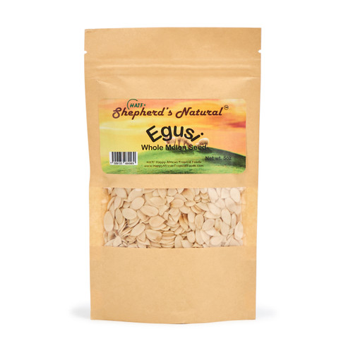 Egusi (WHOLE Melon Seed)  5oz by HATF's Shepherd's Natural 8 oz